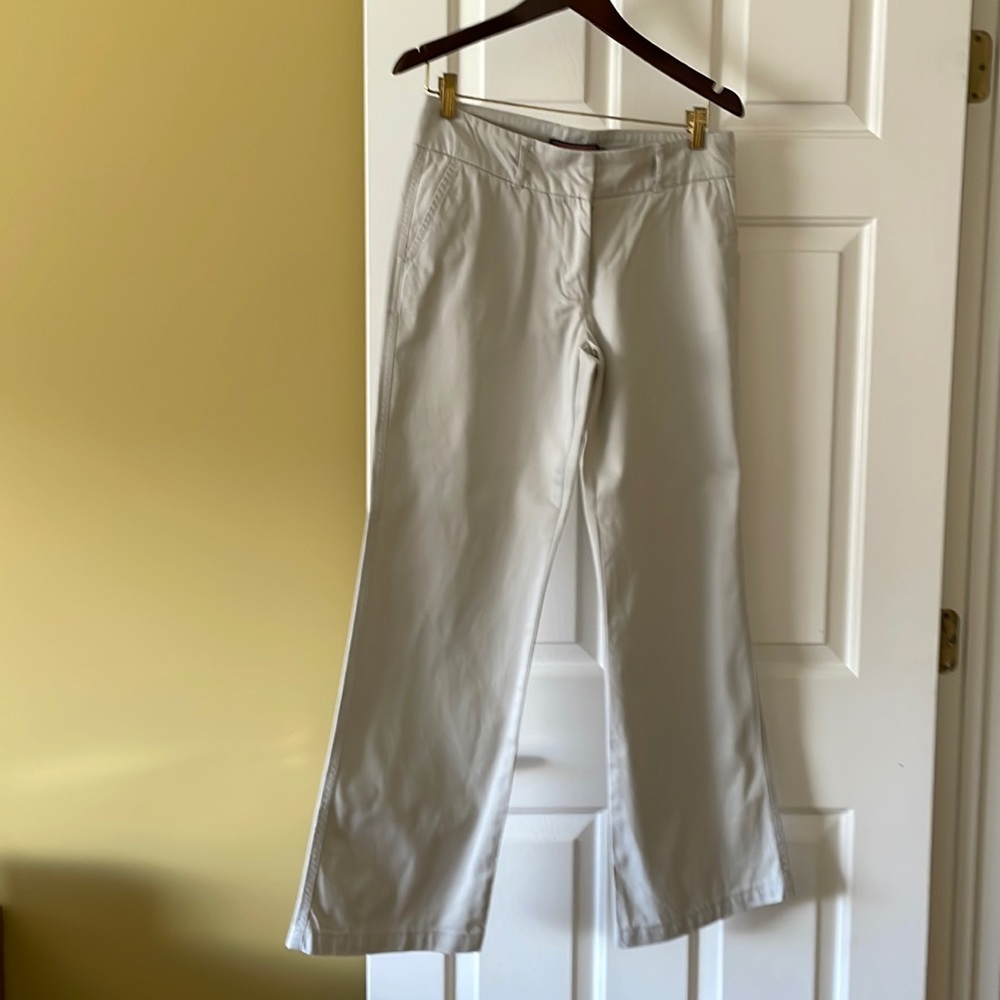 Vineyard Vines 100% Fine line cotton twill stone color Kathe pant size 4